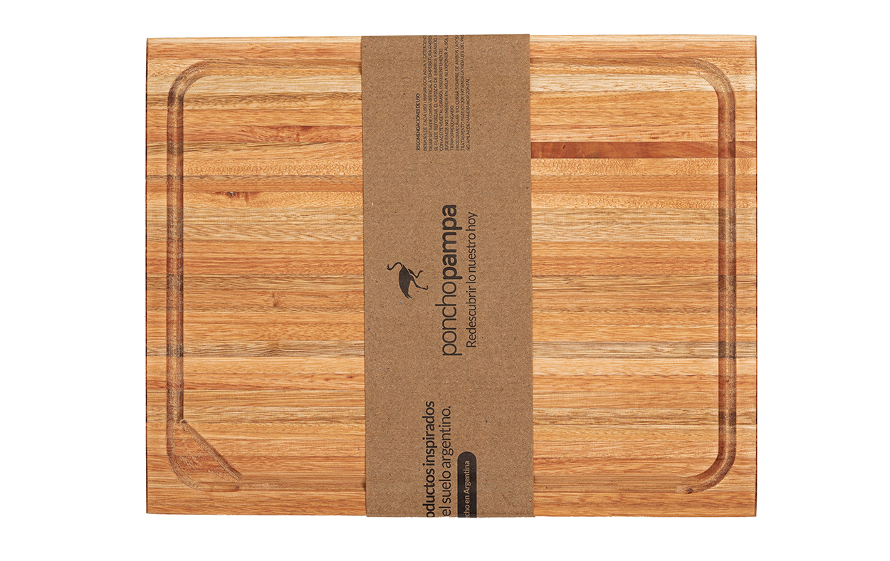 Tabla de Asado Poncho Pampa 36x29x3 cm
